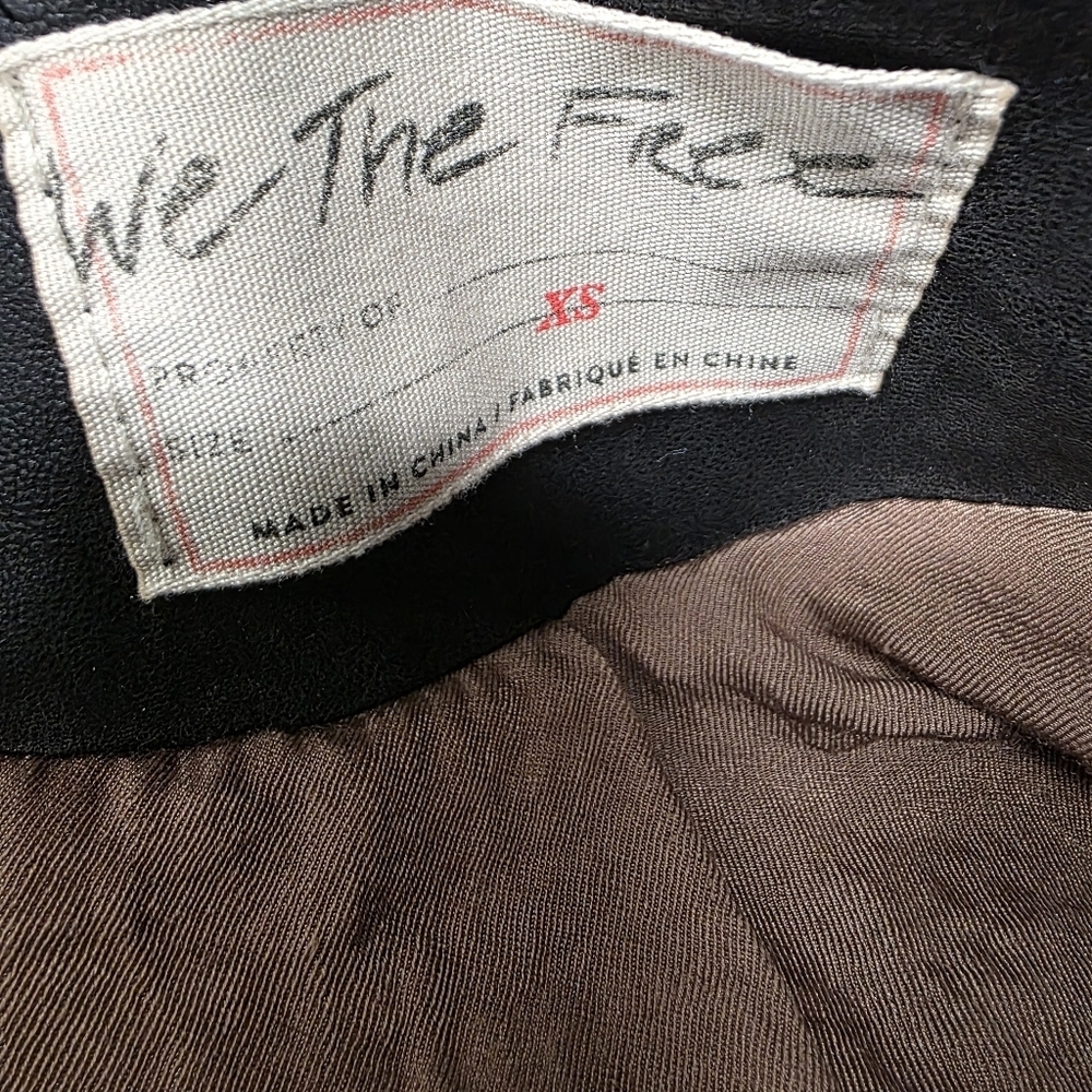 We The Free Charcoal Leather Jacket - Picture 2 of 7
